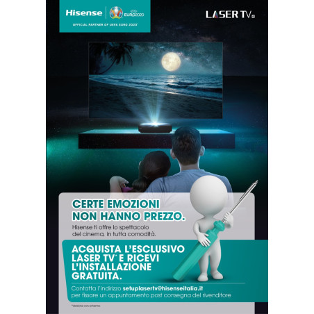 Hisense 100L5F-B12 videoproiettore Proiettore a raggio ultra corto 2700 ANSI lumen DLP UHD 4K (3840x2160) Nero, Grigio