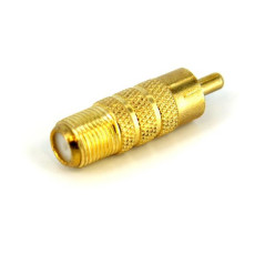 StarTech.com RCA to F Type Coaxial Adapter, M F connettore coassiale