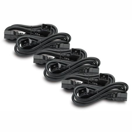 APC Power Cord Kit (6 ea), C19   C20 (90 degree), 1.8m Nero 1,8 m