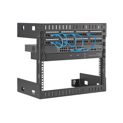 StarTech.com 8U 19" Rack di rete per montaggio a parete a 2 staffe - Rack open frame a muro profondo 30cm. Rack per