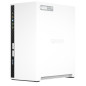 QNAP TS-233 server NAS e di archiviazione Mini Tower ARM Cortex-A55 2 GB QNAP QTS Bianco