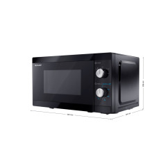 Sharp YC-MS01E-B forno a microonde Nero Solo microonde Superficie piana 20 L 800 W