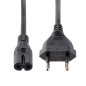 StarTech.com Cavo di Alimentazione CA da 3m, Spina EuroPlug a C7, 2.5A-250V, 18AWG, Cavo Elettrico di Ricambio con spina