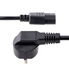 StarTech.com Cavo di alimentazione per PC da EU Schuko a C13 da 3 m, Cavo di corrente AC 250V 10A 18AWG, Cavo di ricambio con