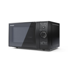 Sharp YC-GG02E-B forno a microonde Nero Microonde con grill Superficie piana 20 L 700 W