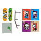 Tech Deck MINI SKATE FINGERSKATE VERUSUS SERIES Confezione da 2 mini skate assortiti e un ostacolo, per bambini dai 4 anni in su