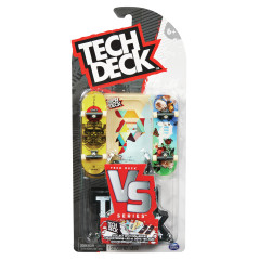 Tech Deck MINI SKATE FINGERSKATE VERUSUS SERIES Confezione da 2 mini skate assortiti e un ostacolo, per bambini dai 4 anni in su