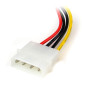 StarTech.com Adattatore cavo di alimentazione Molex a SATA con angolare sinistro 4 pin 15 cm