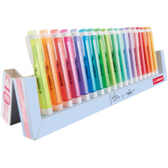 STABILO Evidenziatore - swing cool Desk-Set - 18 Colori Assortiti 8 Neon + 10 Pastel