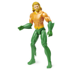 DC Comics | AQUAMAN | Personaggio AQUAMAN 30 cm | Personaggio in scala 30 cm con decorazioni originali, mantello e 11 punti di