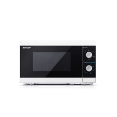 Sharp YC-MG01E-W forno a microonde Nero, Bianco Microonde con grill Superficie piana 20 L 800 W