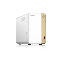 QNAP TS-262 NAS Tower Intel® Celeron® N4505 4 GB QNAP QTS Oro, Bianco