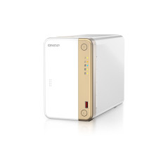 QNAP TS-262 NAS Tower Intel® Celeron® N4505 4 GB QNAP QTS Oro, Bianco