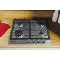 Hoover H-HOB 300 GAS HHG6BF4MX Acciaio inox Da incasso 60 cm 4 Fornello(i)