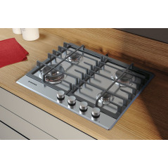 Hoover H-HOB 300 GAS HHG6BF4MX Acciaio inox Da incasso 60 cm 4 Fornello(i)