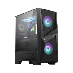 MSI MAG FORGE 100R computer case Midi Tower Nero, Trasparente