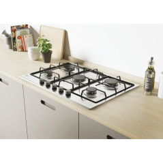 Candy Timeless CHW7X Acciaio inox Da incasso Gas 5 Fornello(i)