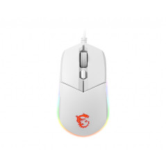 MSI CLUTCH GM11 WHITE mouse Gaming Ambidestro USB tipo A Ottico 5000 DPI