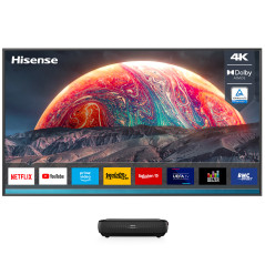 Hisense Laser TV 4K Ultra HD 100" 100L9G-D12, Proiettore raggio ultra-corto Triplo Laser, Smart TV VIDAA U4, Sintonizzatore