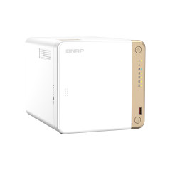 QNAP TS-462-4G server NAS e di archiviazione Tower Intel® Celeron® N4505 2 GB DDR4 QNAP QTS Bianco