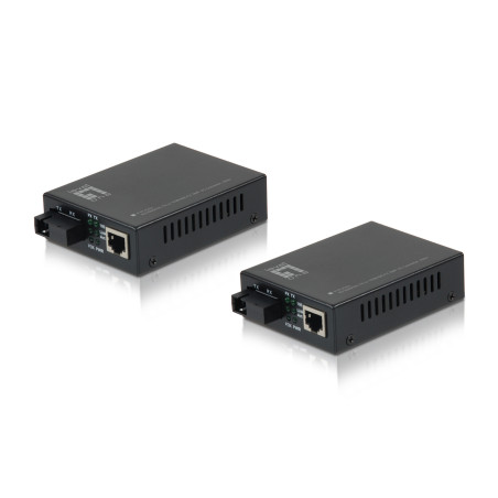 LevelOne FVT-2202 convertitore multimediale di rete 100 Mbit s Nero