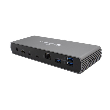 i-tec TB4DUALDOCKPD replicatore di porte e docking station per laptop Cablato Thunderbolt 4 Nero