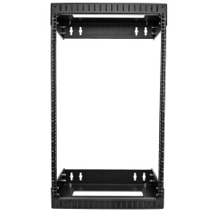 StarTech.com Armadio Rack a Muro 19" 18U - Armadio di rete Quadro rack 19 pollici a profondità regolabile 30-50cm - Resistente