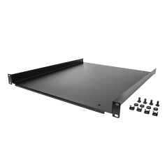 StarTech.com Mensola Rack 19" 1U - Ripiano per Armadio Rack 19 pollici a sbalzo per Dispositivi e Apparecchiature di rete non