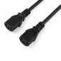 StarTech.com Cavo di Alimentazione per Computer a Y da 2m Cavo Elettrico Splitter AC di Ricambio per PC/Monitor da Schuko a 2x