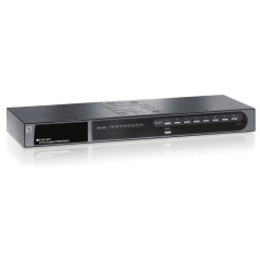 LevelOne KVM-0831 switch per keyboard-video-mouse (kvm) Montaggio rack Nero, Grigio