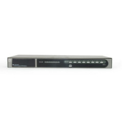 LevelOne KVM-0831 switch per keyboard-video-mouse (kvm) Montaggio rack Nero, Grigio