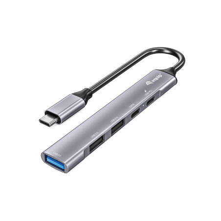 Equip 128962 hub di interfaccia USB 3.2 Gen 1 (3.1 Gen 1) Type-C 5000 Mbit s Argento