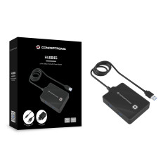 Conceptronic HUBBIES11BP replicatore di porte e docking station per laptop USB 3.2 Gen 1 (3.1 Gen 1) Type-A Nero