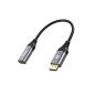 Equip 133445 cavo e adattatore video 0,15 m DisplayPort HDMI Nero, Grigio