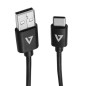 V7 Cavo USB nero da USB 2.0 A maschio a USB-C maschio 2m 6.6ft