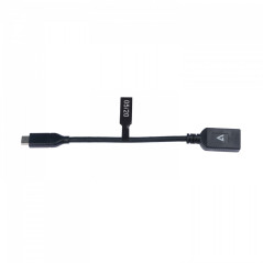 V7 Cavo USB nero da USB 3.0 A femmina a USB-C maschio 0.3m 1ft