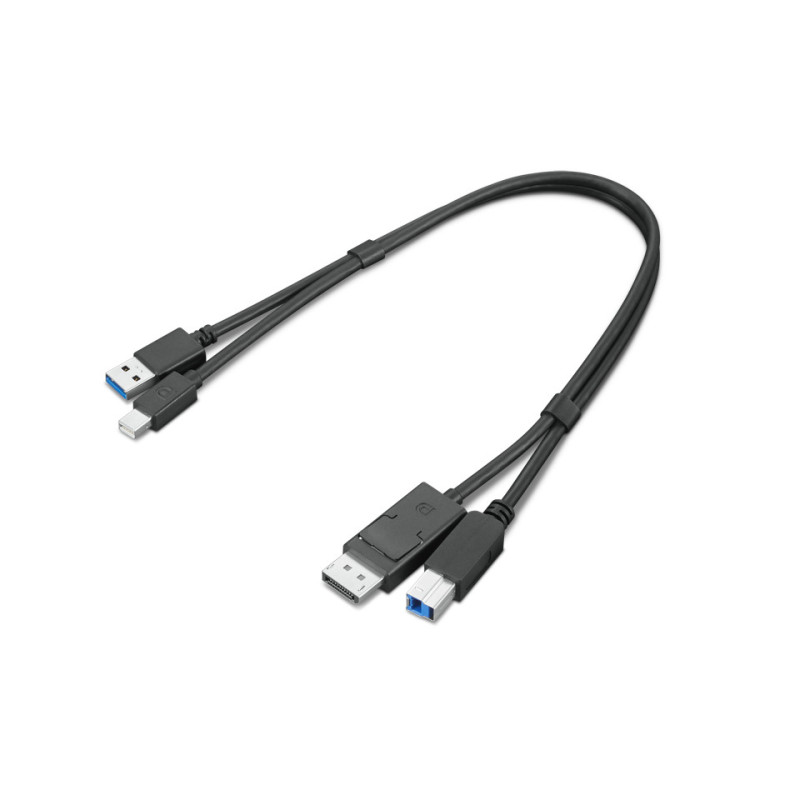 Lenovo 4X91D11453 cavo USB USB 3.2 Gen 1 (3.1 Gen 1) 0,43 m USB A USB B Nero