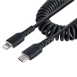 StarTech.com Cavo USB-C a Lightning da 50 cm Certificato MFi, Cavetto iPhone Spiralato di Ricarica/Alimentazione, Resistente