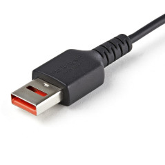 StarTech.com Cavo di ricarica USB C sicuro da 1 m - Cavo di sola alimentazione da USB-A a USB type C con blocco dati - Cavo