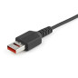 StarTech.com Cavo di ricarica Micro USB sicuro da 1 m - Cavo di sola alimentazione da USB-A a Micro USB con blocco dati - Cavo