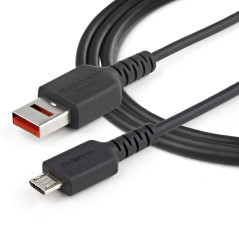 StarTech.com Cavo di ricarica Micro USB sicuro da 1 m - Cavo di sola alimentazione da USB-A a Micro USB con blocco dati - Cavo