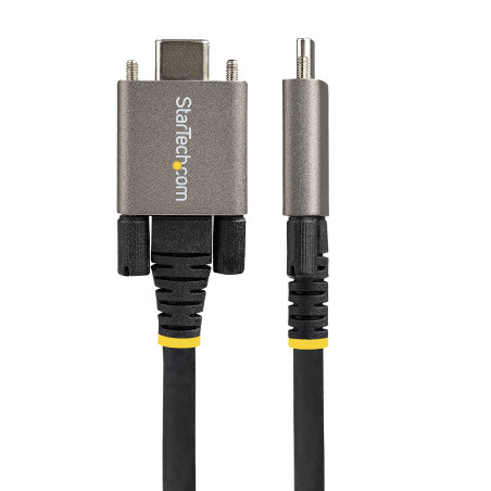 StarTech.com Cavo USB-C con viti di bloccaggio laterali da 1m - Cavo da USB-C a USB- C certificato USB-IF 10Gbps - Cavo USB-C