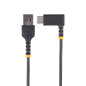 StarTech.com Cavo da USB-A a USB-C a 90° da 15 cm - Cavetto di Ricarica Veloce USB Tipo C per uso intensivo - Cavo Dati da USB