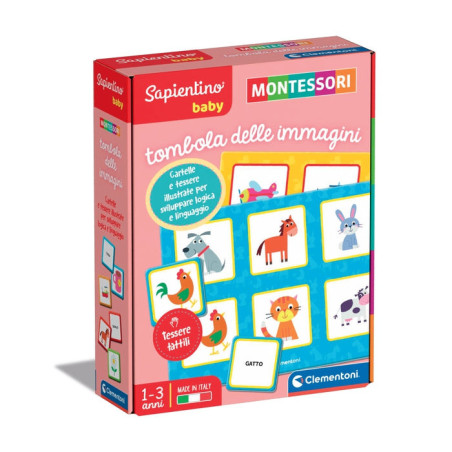 Clementoni Montessori Tombola delle immagini