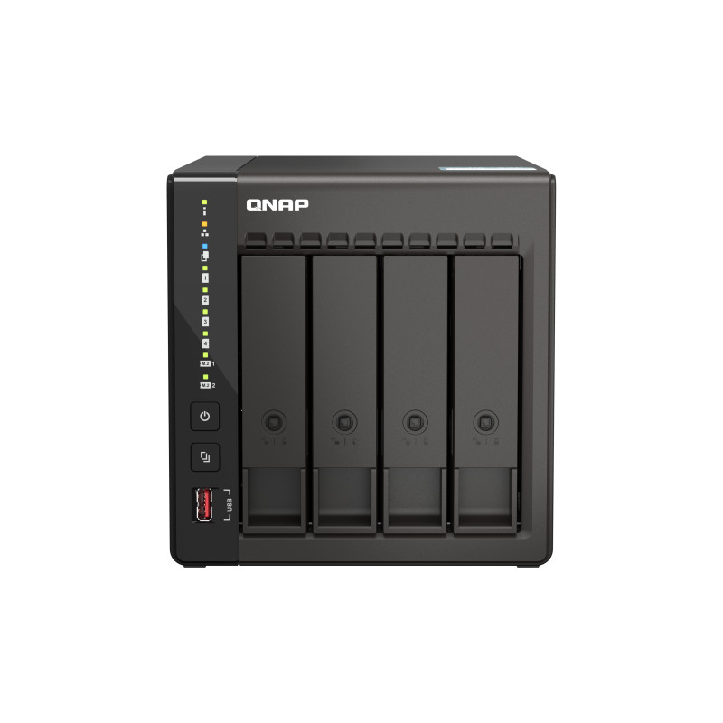 QNAP TS-453E NAS Tower Intel® Celeron® J6412 8 GB QNAP QTS Nero