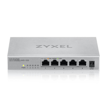 Zyxel MG-105 Non gestito 2.5G Ethernet (100/1000/2500) Acciaio