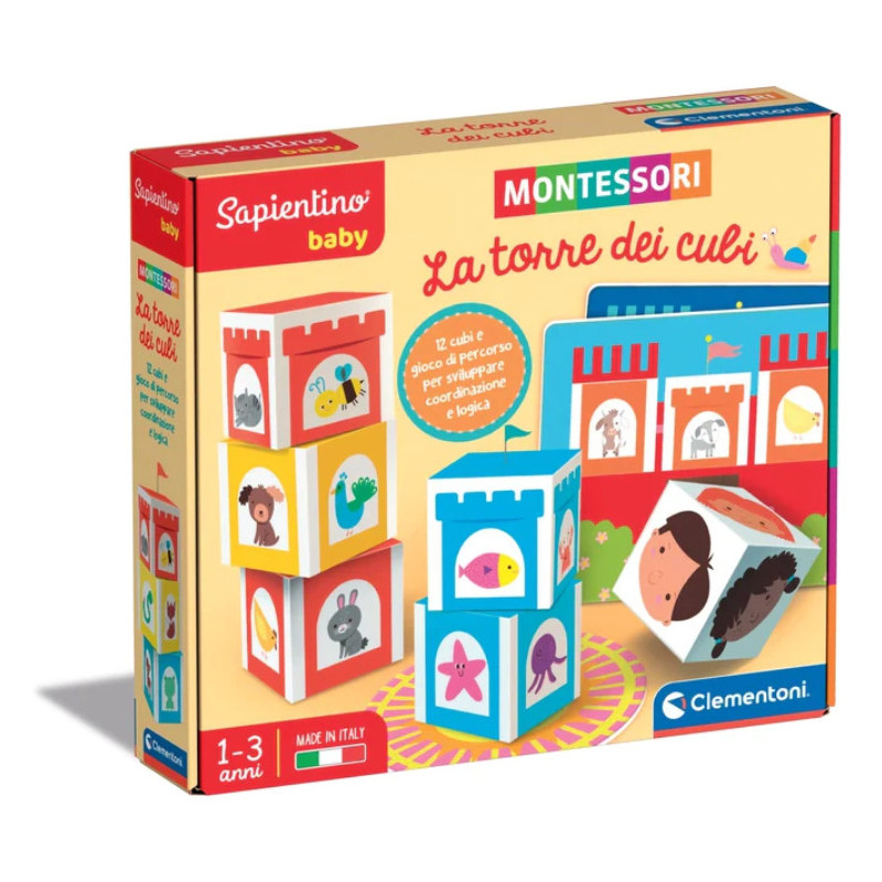 Clementoni Sapientino Montessori La Torre dei Cubi