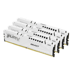 Kingston Technology FURY Beast 128 GB 5600 MT s DDR5 CL40 DIMM (Kit da 4) White XMP