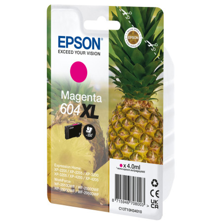 Epson 604XL cartuccia d'inchiostro 1 pz Originale Resa elevata (XL) Magenta