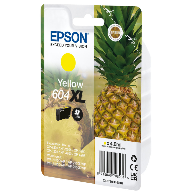 Epson 604XL cartuccia d'inchiostro 1 pz Originale Giallo